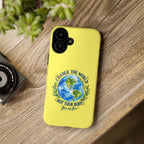 Yellow Change the World Not Your Body iPhone Case | Girls Empowerment Phone Case | You Are Enough Body Positive Case