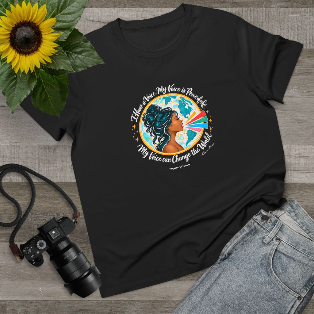 I Have a Voice. My Voice is Powerful. My Voice Can Change the World. | Empower Girls Tee
