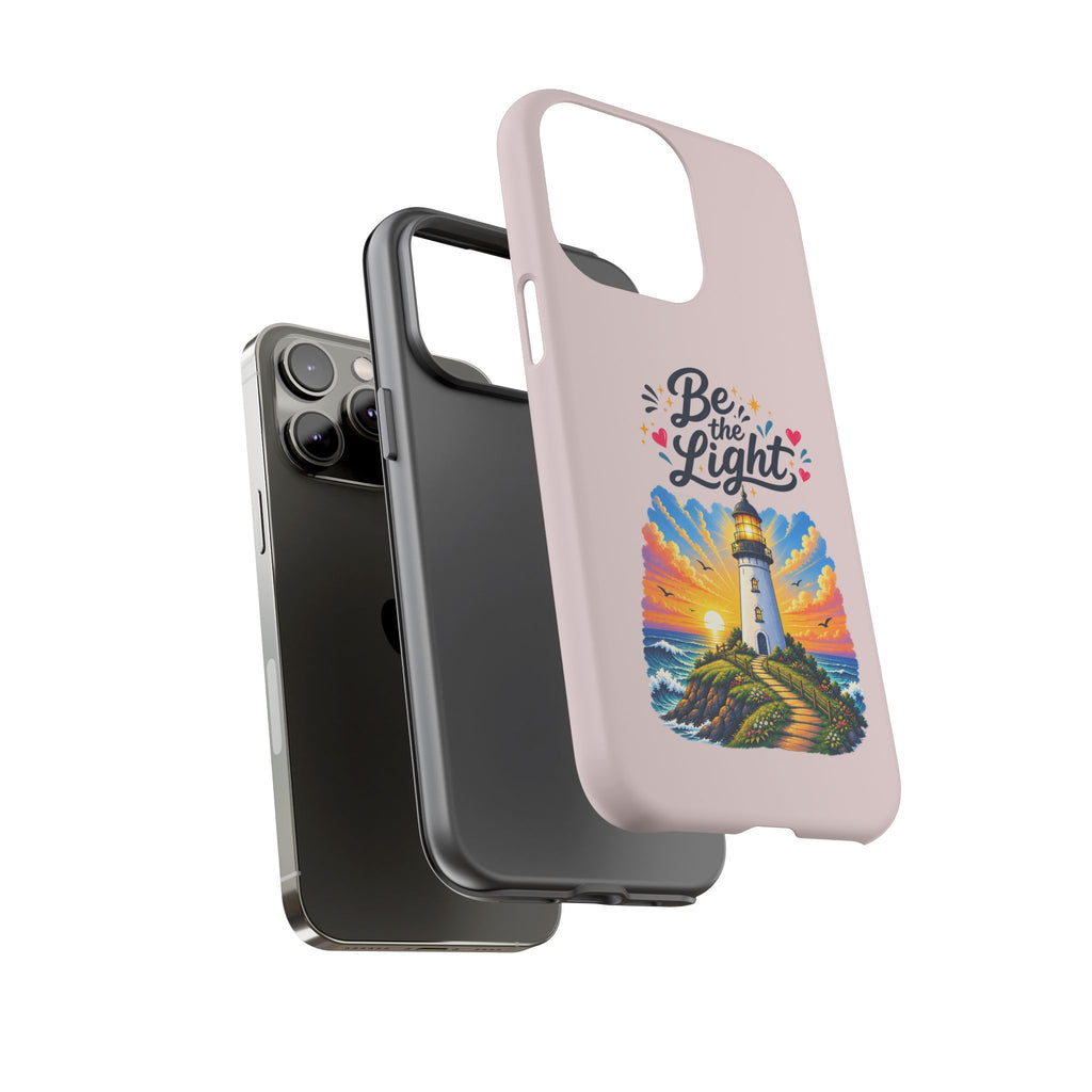 Pink Be the Light iPhone Case | Inspirational Phone Case | Positive Empowerment Gift for Girls & Women