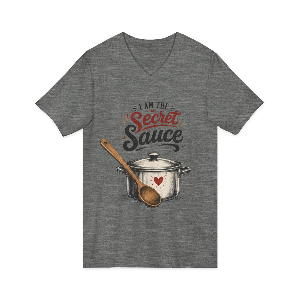 Unisex Jersey Short Sleeve V-Neck Tee