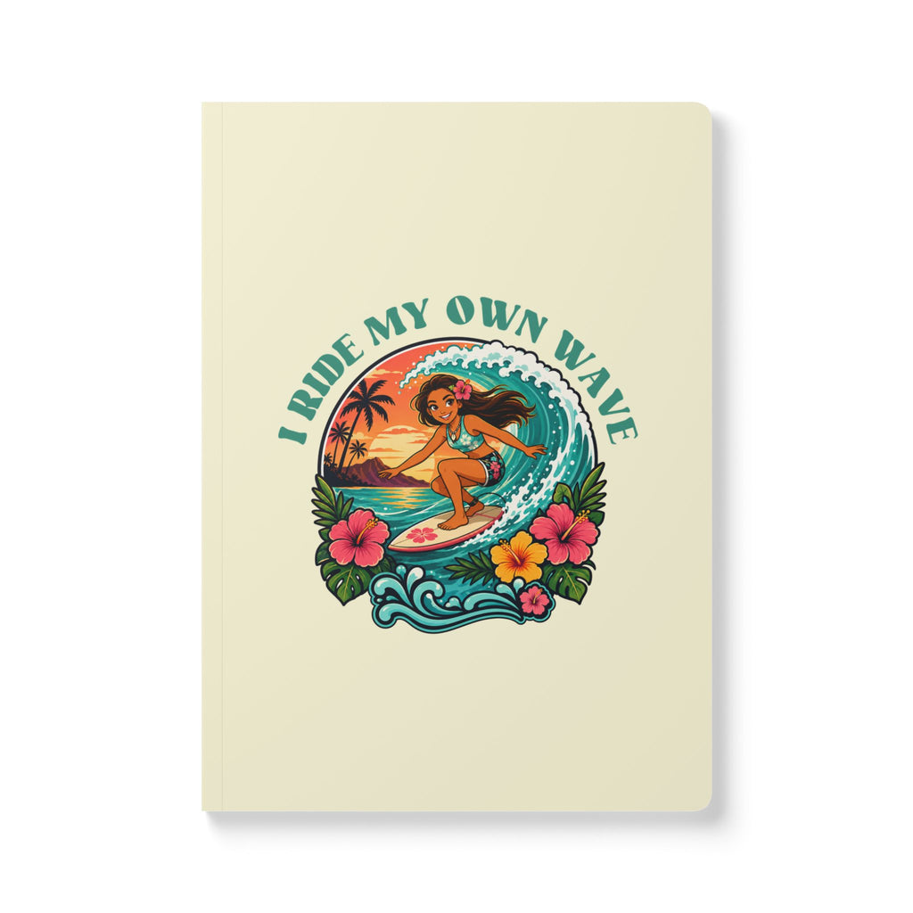 I Ride My Own Wave Yellow | Empower Girls Journal | Inspirational Notebook for Confidence, Independence & Big Dreams