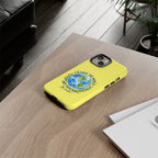 Yellow Change the World Not Your Body iPhone Case | Girls Empowerment Phone Case | You Are Enough Body Positive Case