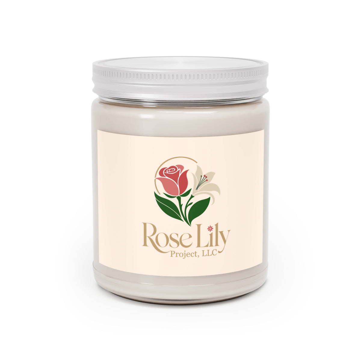 Scented Soy Candles with White Lid, 9oz