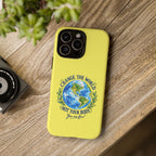 Yellow Change the World Not Your Body iPhone Case | Girls Empowerment Phone Case | You Are Enough Body Positive Case