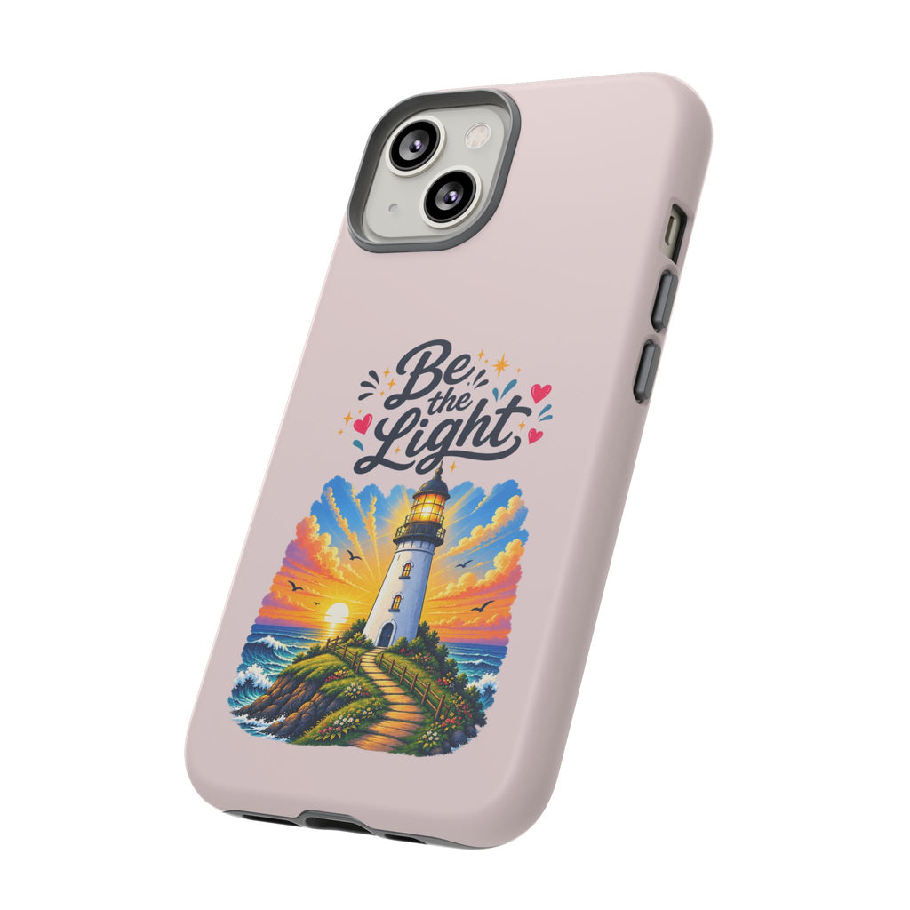 Pink Be the Light iPhone Case | Inspirational Phone Case | Positive Empowerment Gift for Girls & Women