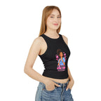 Nurse Graphic Tank Top — "I Listen to Hearts" Micro Rib Racer Tank