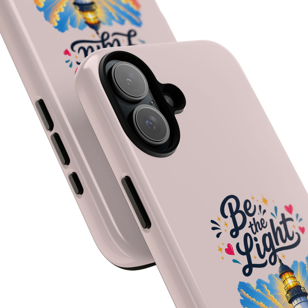 Pink Be the Light iPhone Case | Inspirational Phone Case | Positive Empowerment Gift for Girls & Women