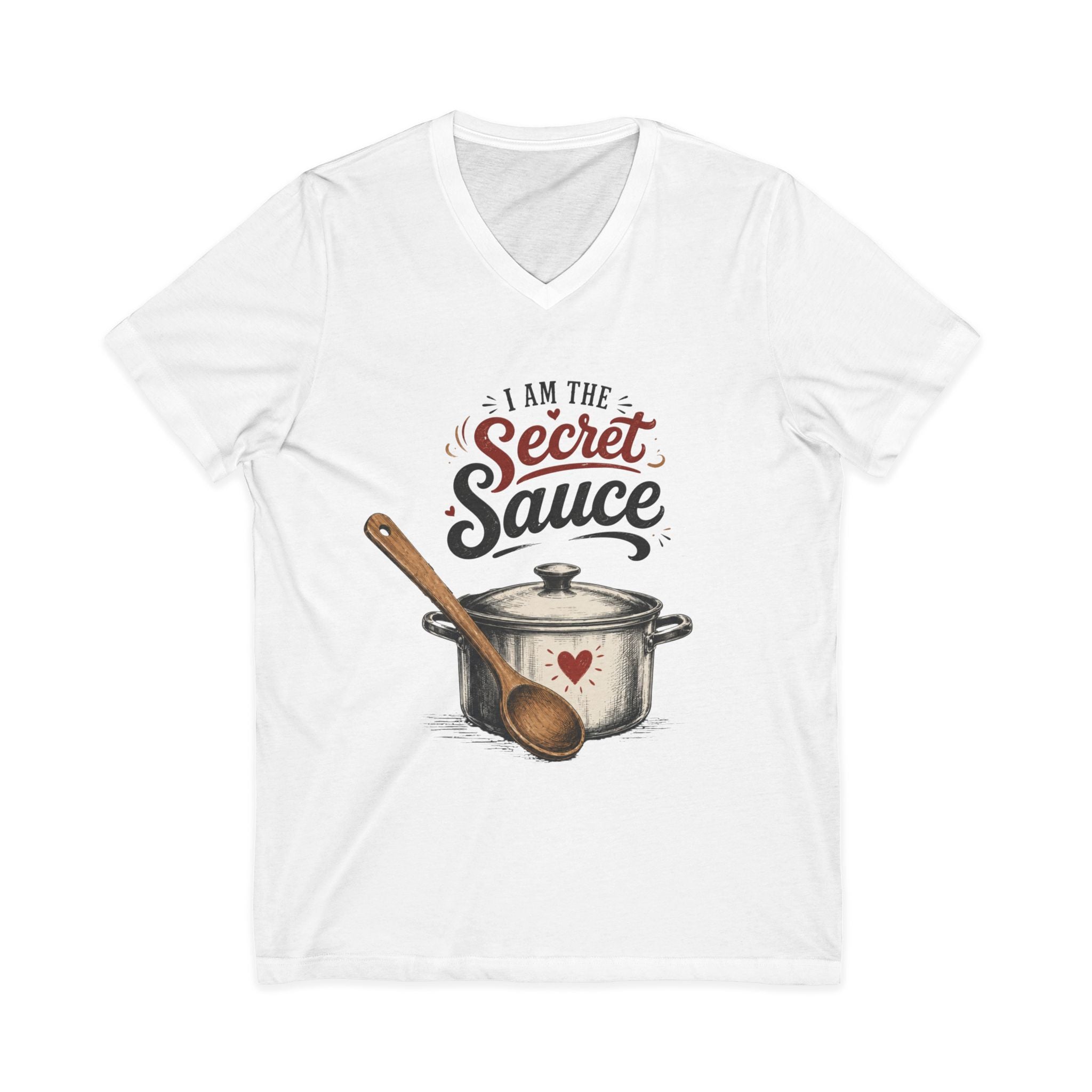 Unisex Jersey Short Sleeve V-Neck Tee