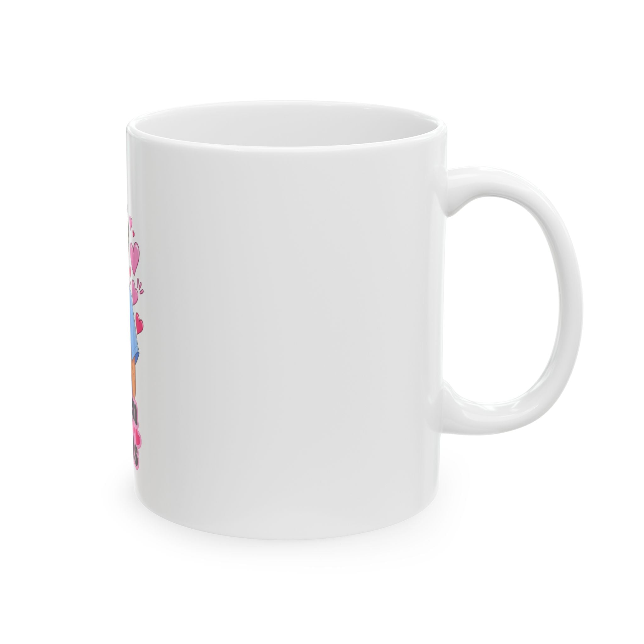 Nurse Ceramic Mug – “I Listen to Hearts” Cute Scrub RN Coffee Cup