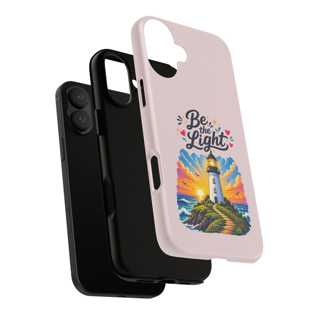 Pink Be the Light iPhone Case | Inspirational Phone Case | Positive Empowerment Gift for Girls & Women