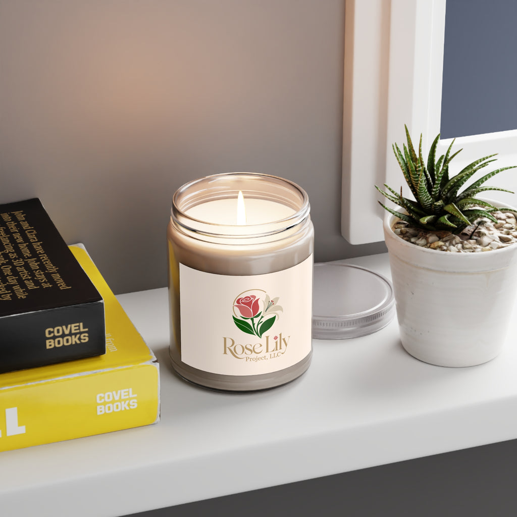 Scented Soy Candles with White Lid, 9oz