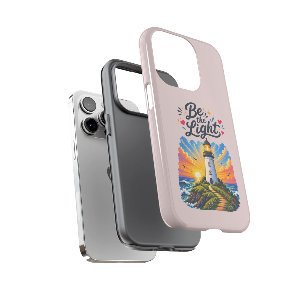 Pink Be the Light iPhone Case | Inspirational Phone Case | Positive Empowerment Gift for Girls & Women