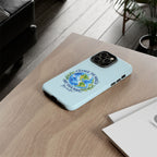Light Blue Change the World Not Your Body iPhone Case | Girls Empowerment Phone Case | You Are Enough Body Positive Case
