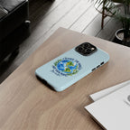 Light Blue Change the World Not Your Body iPhone Case | Girls Empowerment Phone Case | You Are Enough Body Positive Case
