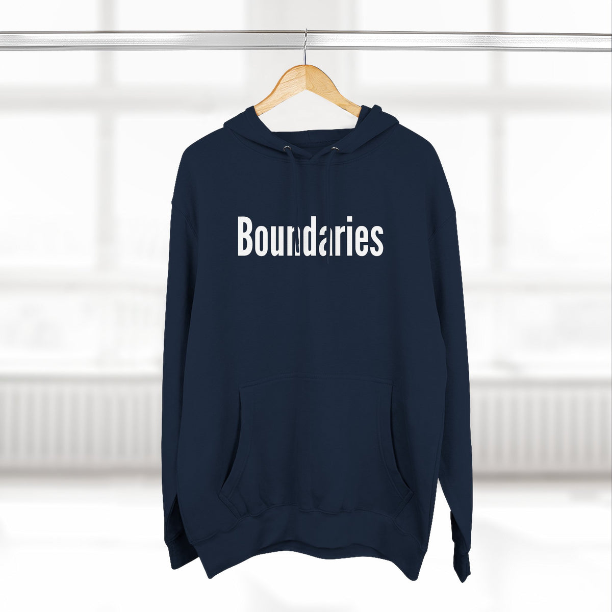 Boundaries Hoodie — Minimalist Self-Care Statement Sweatshirt
